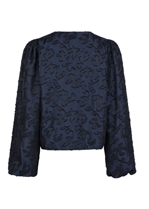 Daliska artwork bluse Navy Neo Noir 